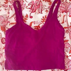 lululemon align tank. Size: 4, ripened raspberry in great condition, worn once!